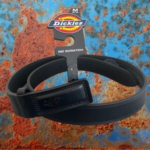 Dickie’s Black Leather No Scratch Mechanic Belt | M | 34-36